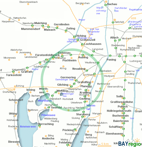 map of Germering